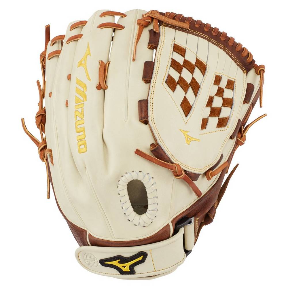 Guantes Mizuno Classic Series Fastpitch 13" Mujer Plateadas/Marrones Comprar NSTW-18026